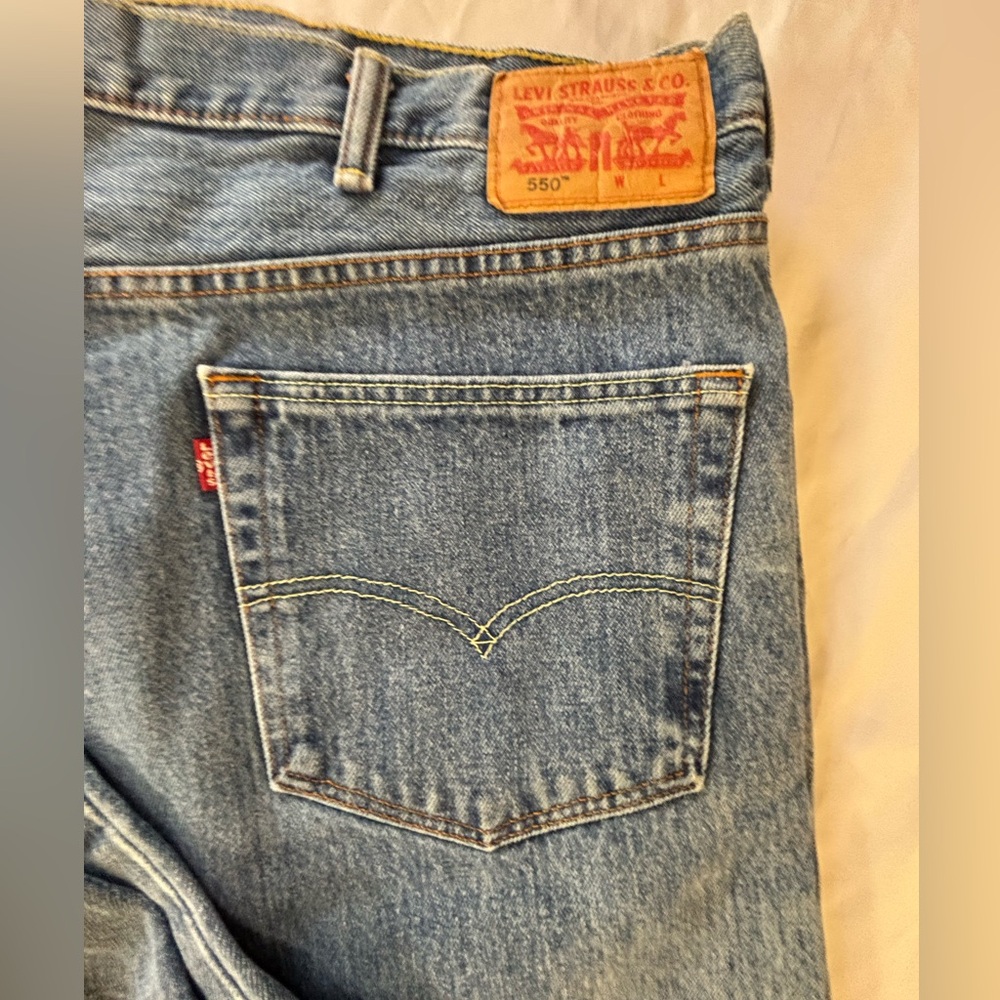 Levi's 550 100% cotton denim Jeans 48x31 Plus Size Classic Americana jeans